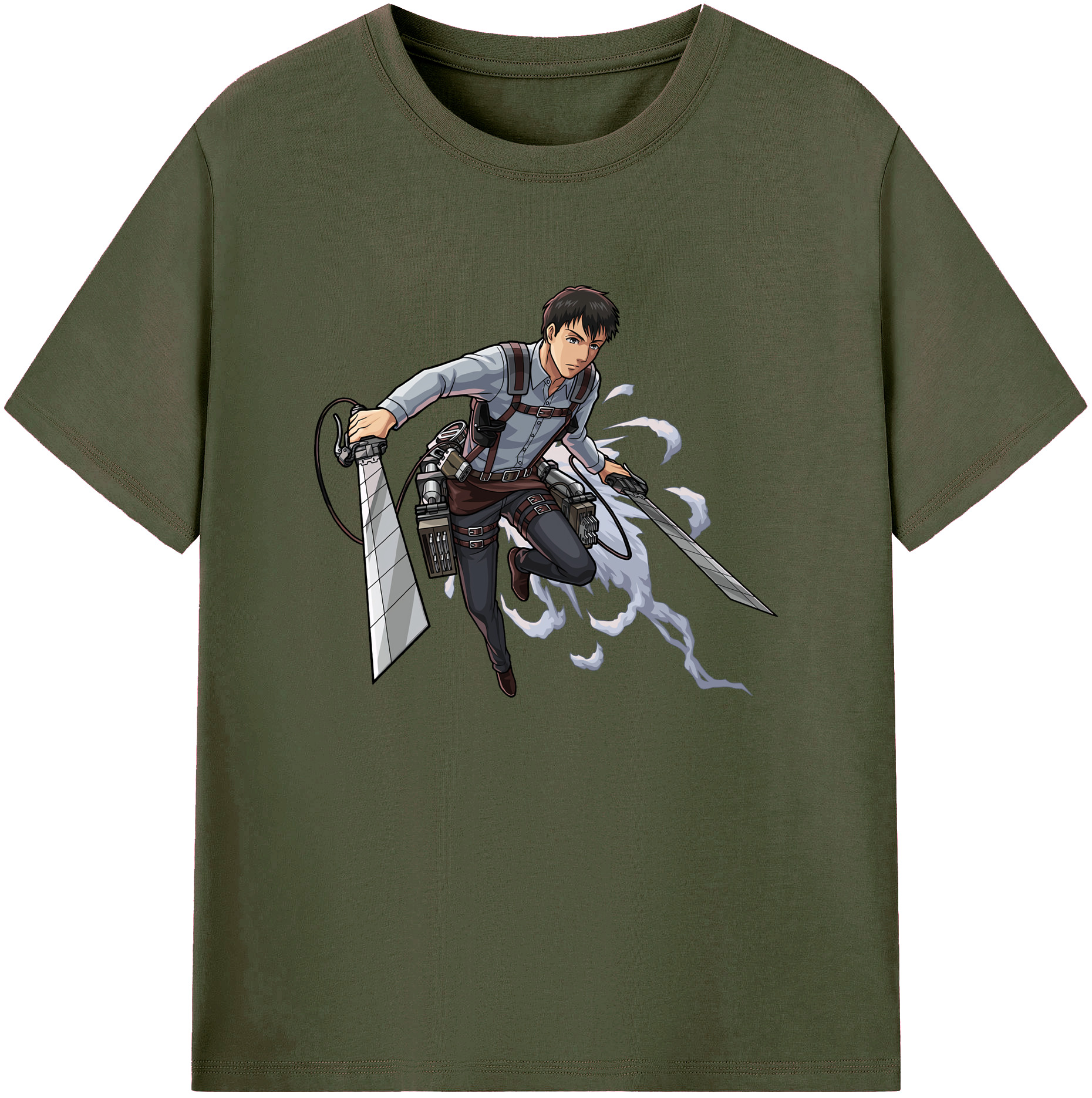 （画像用） 進撃の巨人 ベルトルト・フーバー Attack on Titan Bertholdt Hoover 綿100％ メンズ半袖Tシャツ｜肌触りやわらか＆通気性